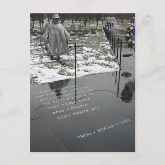 koreanisches Denkmal Postkarte (Vorderseite)