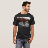 Koreanisches Denkmal und Lincoln Memorial Fall T-Shirt (Vorne ganz)