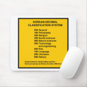 Koreanisches Dezimalsystem Mousepad (Mit Mouse)