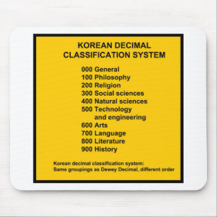Koreanisches Dezimalsystem Mousepad