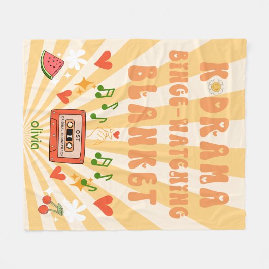 Koreanisches Drama Kdrama Binge-watching Personali Fleecedecke (Vorderseite (Horizontal))