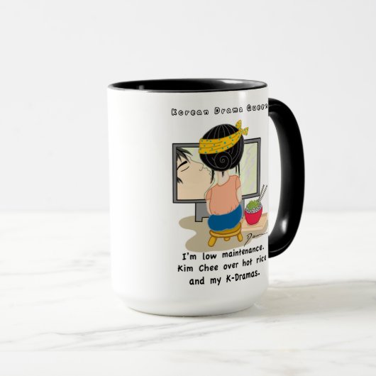 Koreanisches Drama Queen™ eingebrannt Tasse - (VorderseiteRechts)