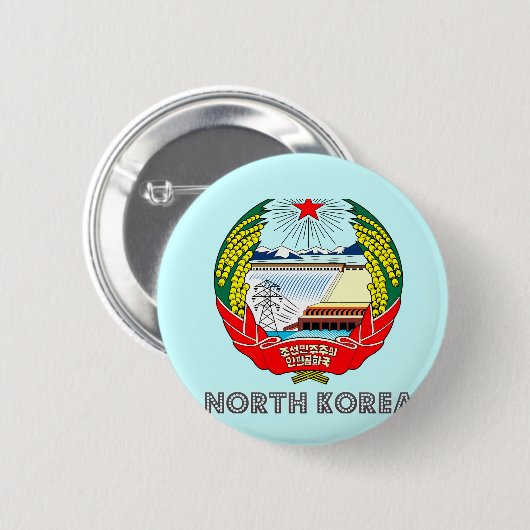 Koreanisches Emblem Button (Vorne & Hinten)
