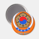 Koreanisches Emblem Magnet (Vorderseite/Rückseite)