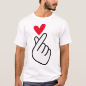 Koreanisches Fingerherz T-Shirt (Vorderseite)