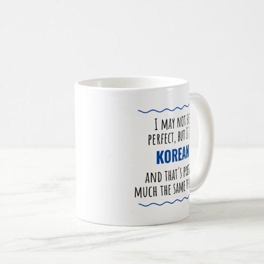 Koreanisches Geschenk Ideen Kaffee Tasse (VorderseiteRechts)