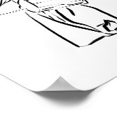 Koreanisches Hanbok Drum Dance Ink Poster (Ecke)