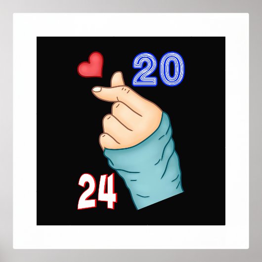 Koreanisches Herz 2024 Foliendrucke (Vorderseite)