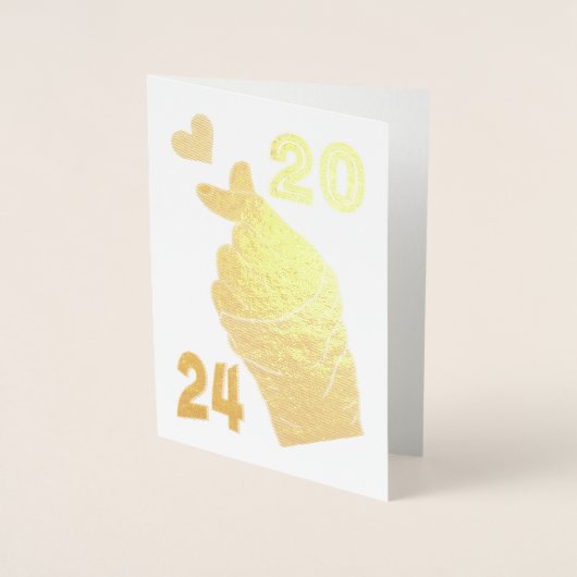 Koreanisches Herz 2024 Folienkarte (Vorderseite)