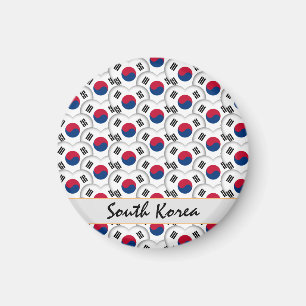 Koreanisches Herz und koreanische Flagge /Südkorea Magnet