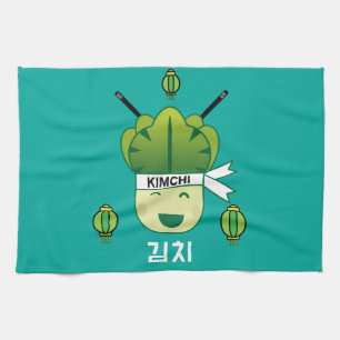 Koreanisches Kimich Gesundes Kohl Essen Probiotika Geschirrtuch