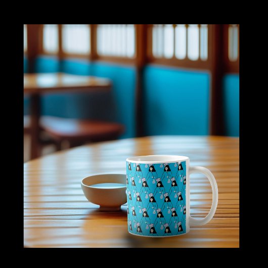 Koreanisches Mädchen in Hanbok Kaffeetasse