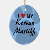 Koreanisches Mastiff-Monogramm Keramikornament (Rechts)