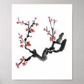 Koreanisches Plum Blossom Tinte Painting Poster (Vorne)