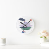 Koreanisches Thema Runde Wanduhr (Zuhause)