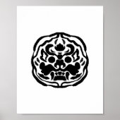 Koreanisches Tiger Mask Traditionelles Muster Post Poster (Vorne)