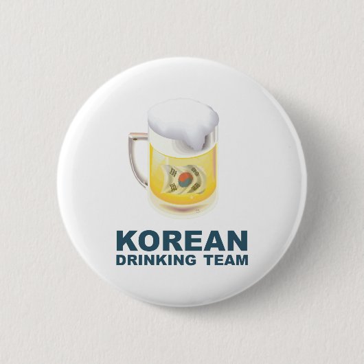 Koreanisches trinkendes Team Button (Vorderseite)