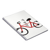 Koreanisches Vokabular rotes und schwarzes Fahrrad Notizblock (Rechte Seite)