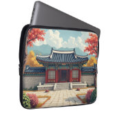 Koreas altes Bild eines königlichen Palastes Laptopschutzhülle (Vorne Rechts)