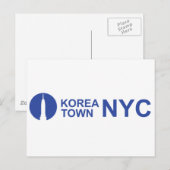 KOREATOWN NYC POSTKARTE (Vorne/Hinten)