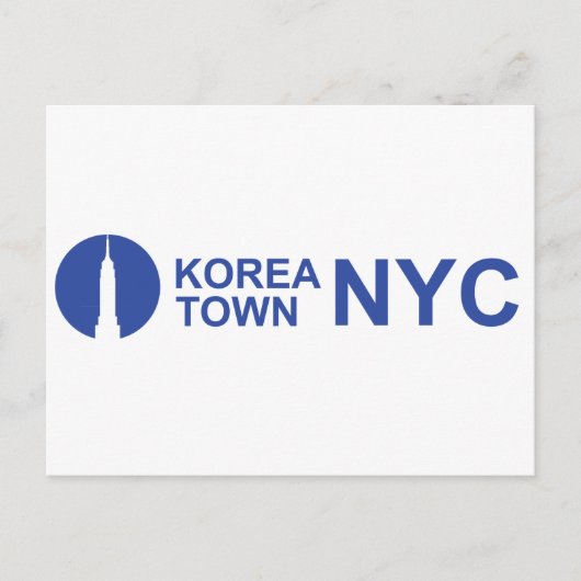 KOREATOWN NYC POSTKARTE (Vorderseite)
