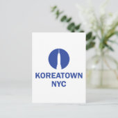 KOREATOWN NYC POSTKARTE (Stehend Vorderseite)