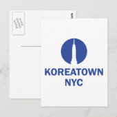 KOREATOWN NYC POSTKARTE (Vorne/Hinten)