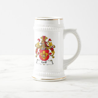 Korff Familienwappen Bierglas
