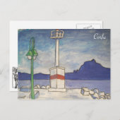 Korfu alte Festung Postkarte (Vorne/Hinten)