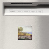 Korfu aus Ascension, c.1856-64 (Öl auf Leinwand) Magnet (In Situ (Geschirrspüler))