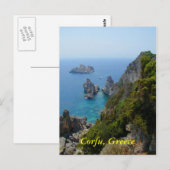 Korfu, Griechenland Postkarte (Vorne/Hinten)