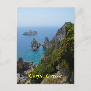 Korfu, Griechenland Postkarte