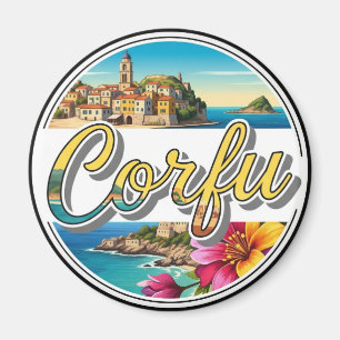 Korfu Griechenland Reise Magnet
