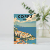 Korfu Griechenland Travel Postkarte (Stehend Vorderseite)