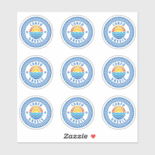 Korfu Island, Griechenland Mehrfachpackung Aufkleber