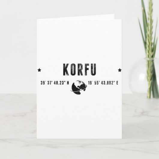 KORFU KARTE (Vorderseite)