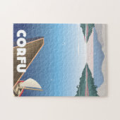 Korfu-Reiseposter Puzzle (Horizontal)