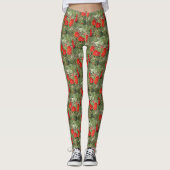 Korfu Rote Poppies Leggings (Vorderseite)