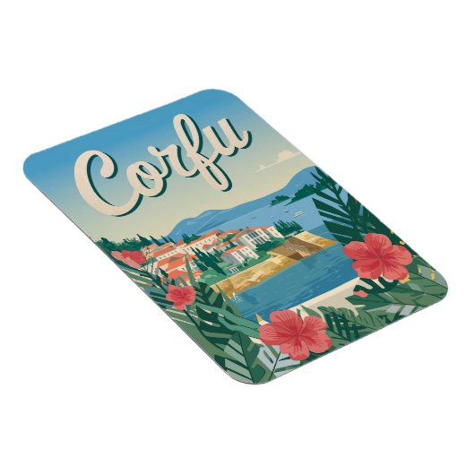 Korfu Vintag Magnet (Rechte Seite)