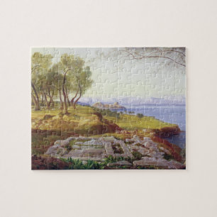 Korfu von der Besteigung, c.1856-64 (Öl auf Puzzle