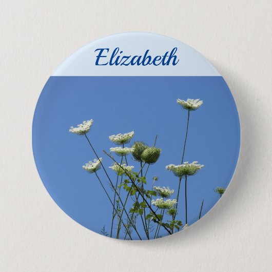 Korfu-Wildblumen Button (Vorderseite)