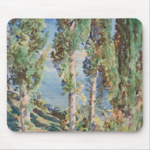 Korfu-Zypressen von John Singer Sargent Mousepad