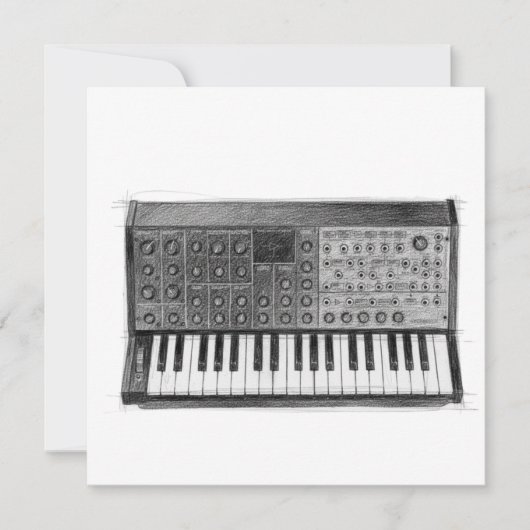 Korg MS 20 Geburtstagskarte (Vorderseite)