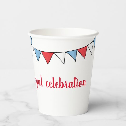 Korgapapapapier Pappbecher (Rückseite)