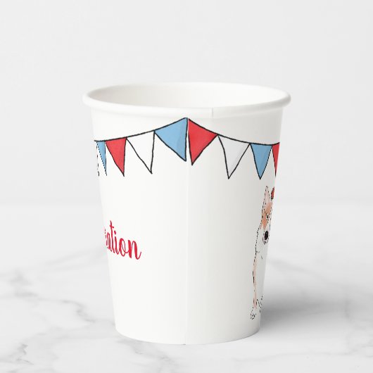 Korgapapapapier Pappbecher (Rechts)