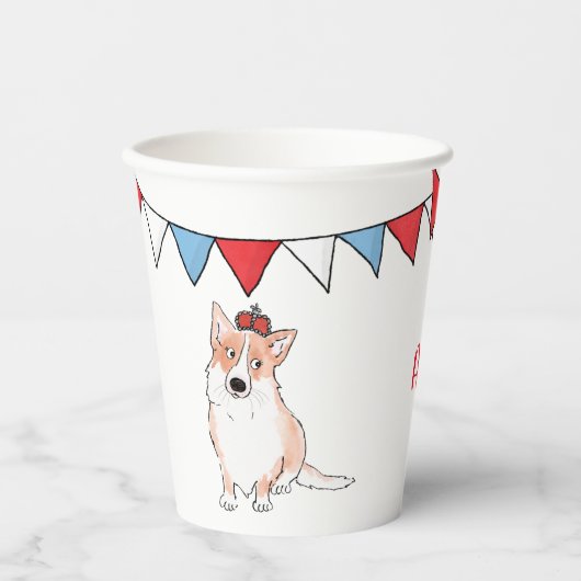 Korgapapapapier Pappbecher (Vorderseite)