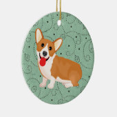 Korgenhund Keramik Ornament (Rechts)