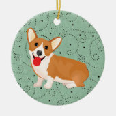 Korgenhund Keramik Ornament (Vorne)