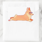 Korgi-Aufkleber Rechteckiger Aufkleber (Tasche)
