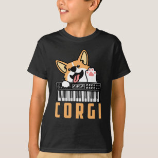 Korgi Dog Analog Drum Machine Keyboard Synthesizer T-Shirt